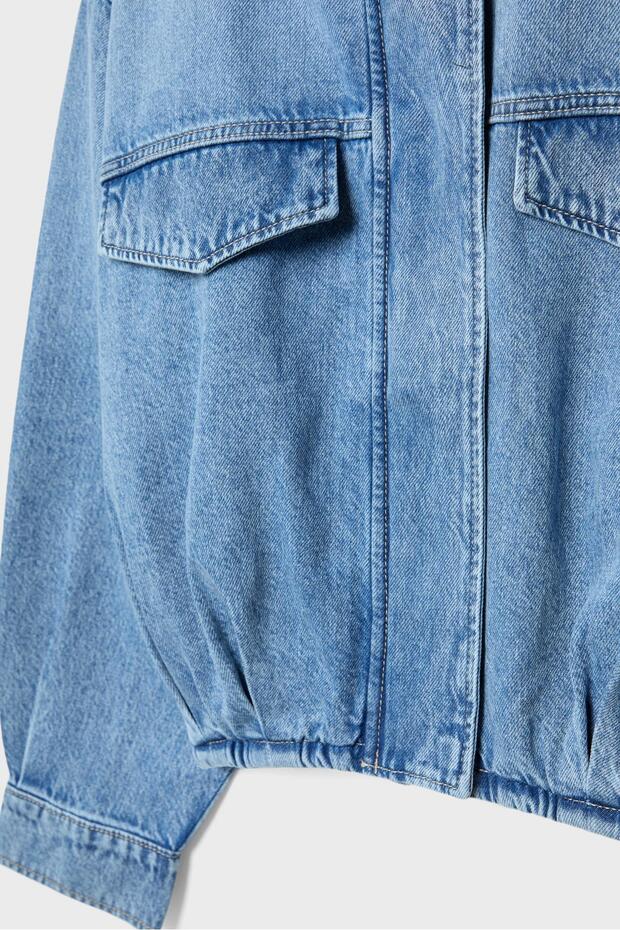 Balon denim ceket - 8