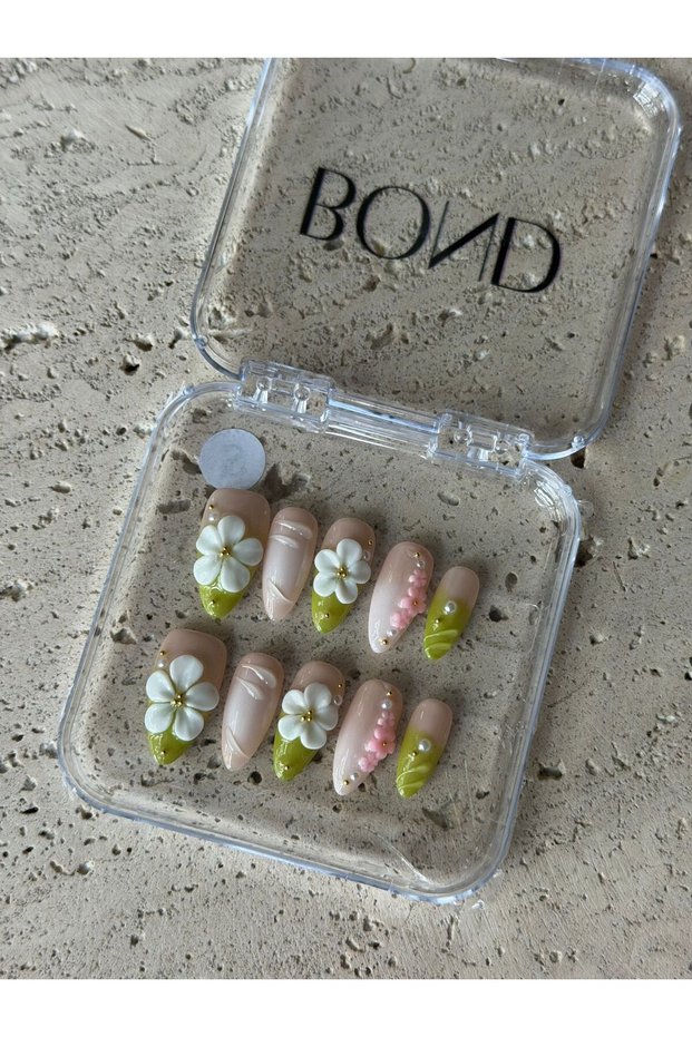 Handmade Gel Nails -M-Prayer Friendly Gel Nail Tips Colorful – Easy Remove Press-On Nails, Reusable