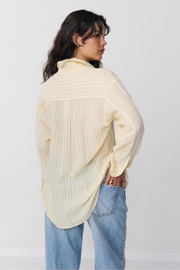 Basic çift kumaş gömlek - 5