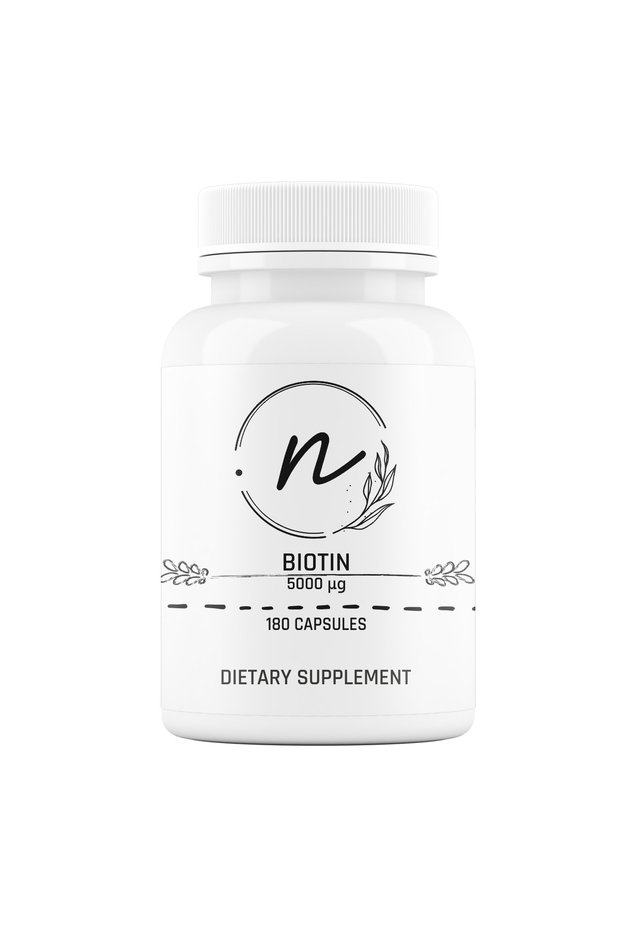 Biotină 5000 mcg 180 capsule