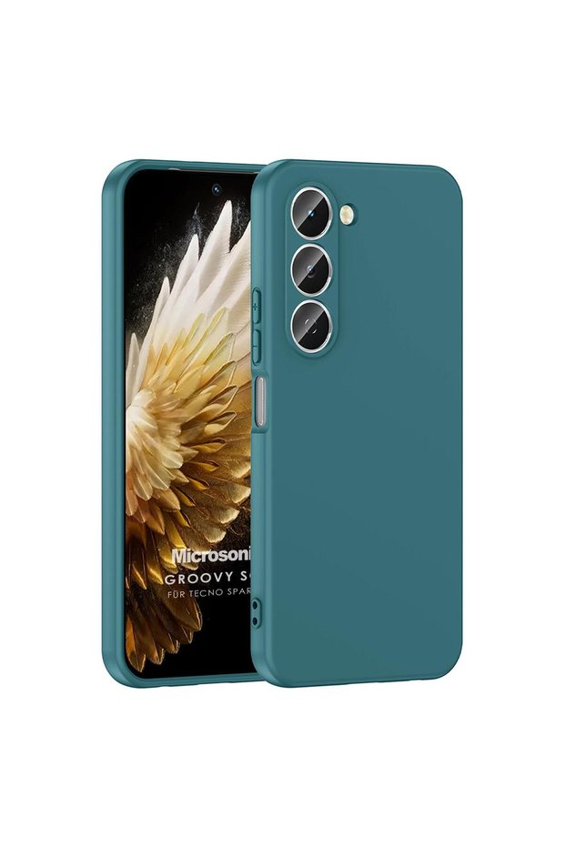 Tecno Spark 40 Pro Case Groovy Soft Dark Green