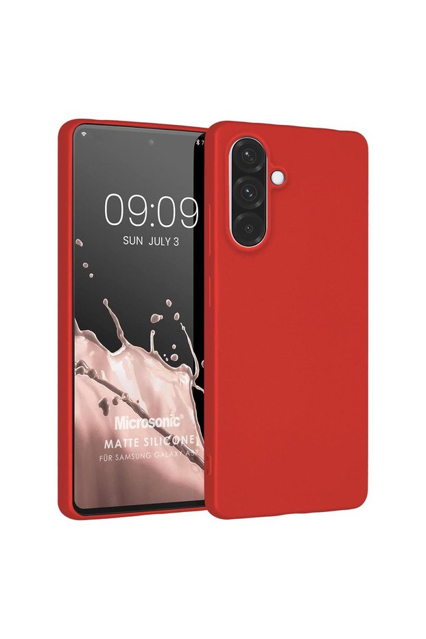 Matte Silicone Samsung Galaxy A57 Case Red