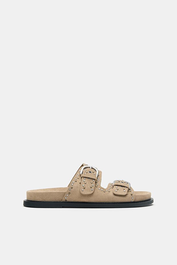 Zımbalı tokalı sandalet - 1