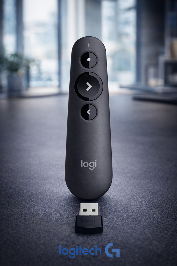 Logitech G R500 Series Laser Sunum Kumandası, Kablosuz, 20M Menzil, USB Rec Blueetooth Bağlantı