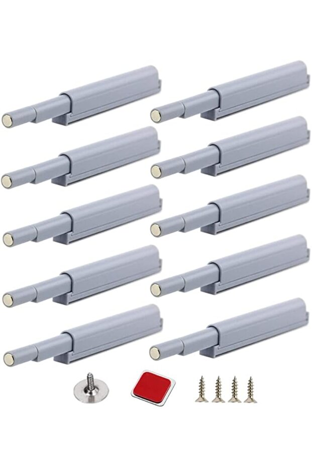 Push to Open Door Catches Magnetic Latch Open and Close The Door with a Single Push(10 Pack)