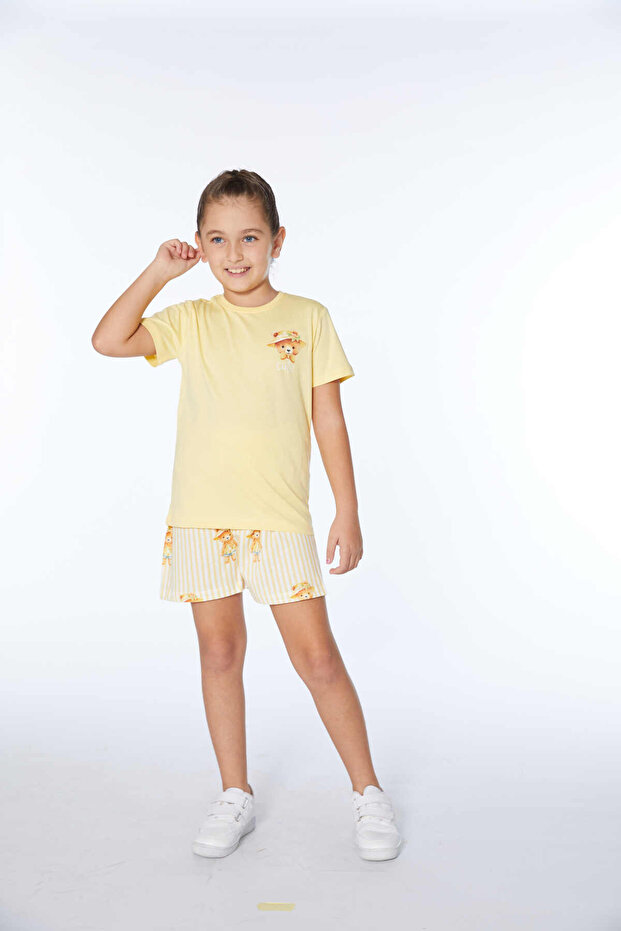 Girl's Shorts Pajama Set Summer
