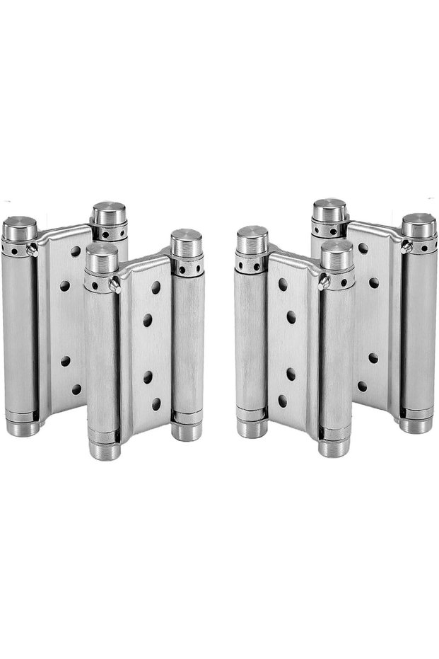 Auto-plaza 2 Pairs (4Pcs) of 5" Heavy Duty Stainless Steel Cafe Saloon Door Swing Self Closing Doubl