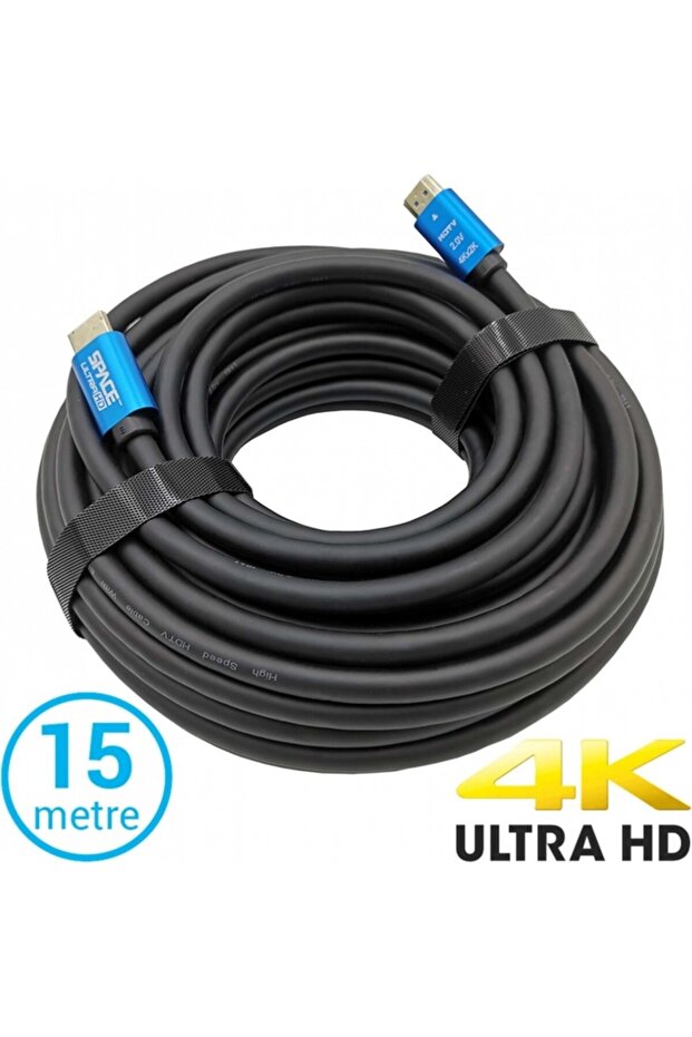 كابل HDMI إلى HDMI بدقة 4K 60 هرتز فائقة الوضوح بطول 15 متر