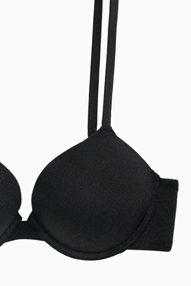 Andes Micro Bra - Double Push Up, Extra Padded - Basic - 2527 - Black - 2