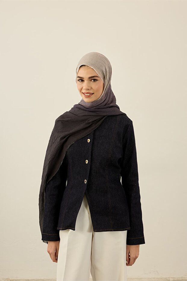 Gradient Pattern Aya Kras Shawl - 3