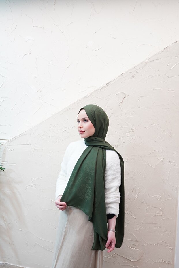 Ethnic Pattern Modal Jacquard Shawl - 1