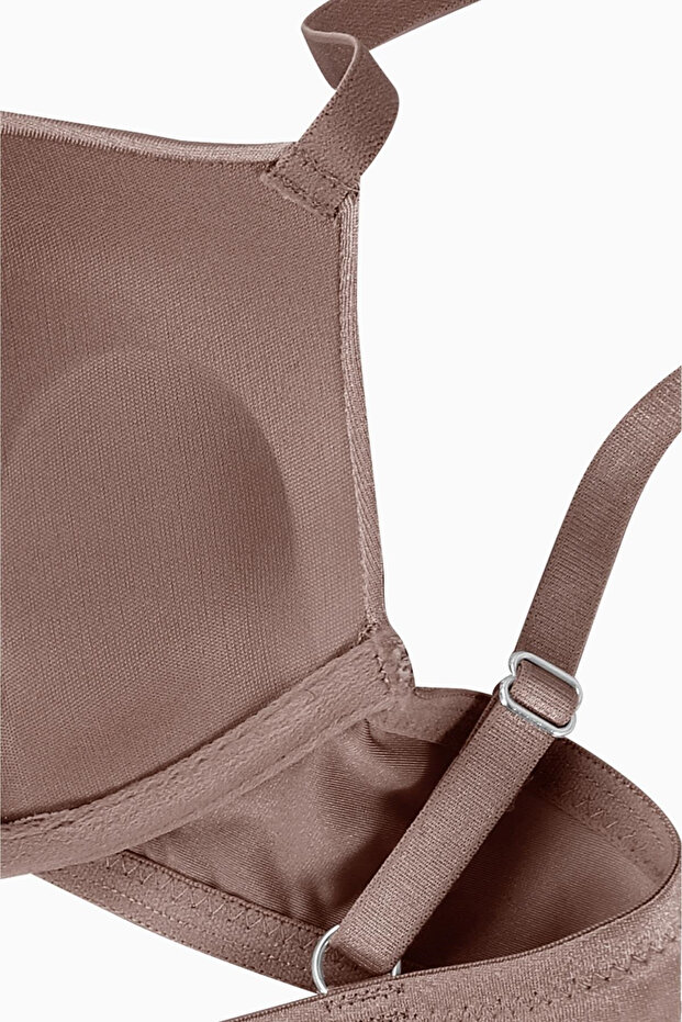 Andes Micro Bra - Double Push Up, Extra Padded - Basic - 2527 - Bronze Brown - 3