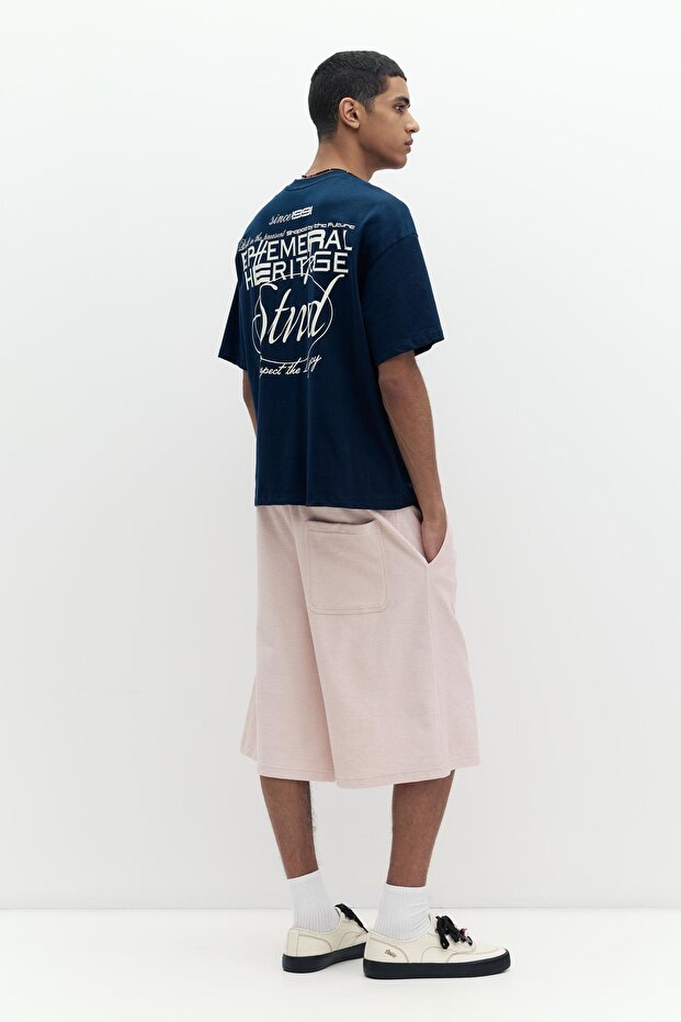 Mavi STWD grafik tişört - 4