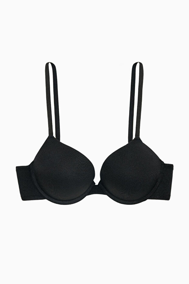 Andes Micro Bra - Double Push Up, Extra Padded - Basic - 2527 - Black - 1