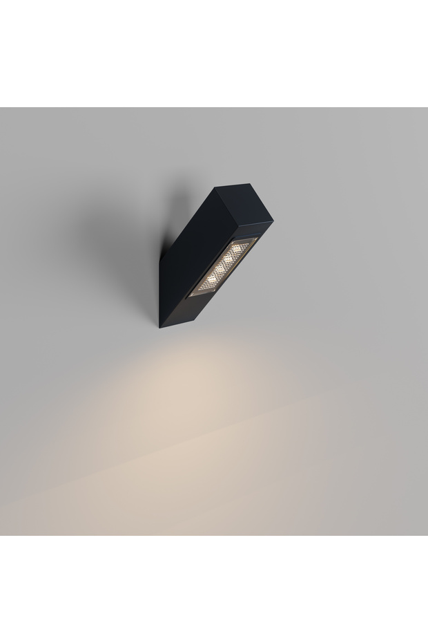 Torch Aluminum Modern Garden Outdoor Wall Sconce