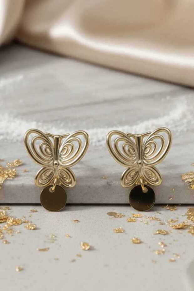 Füsun Earrings Museum of Innocence Gold Women's Earrings