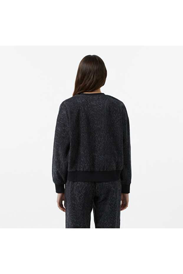 Kadın Siyah Sweatshirt - 2