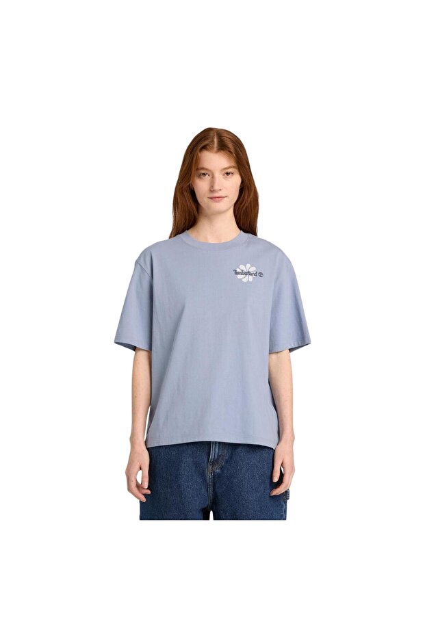 B0A5Rxmb881-R Graphic Short Sleeve Tee Women's T-Shirt Blue