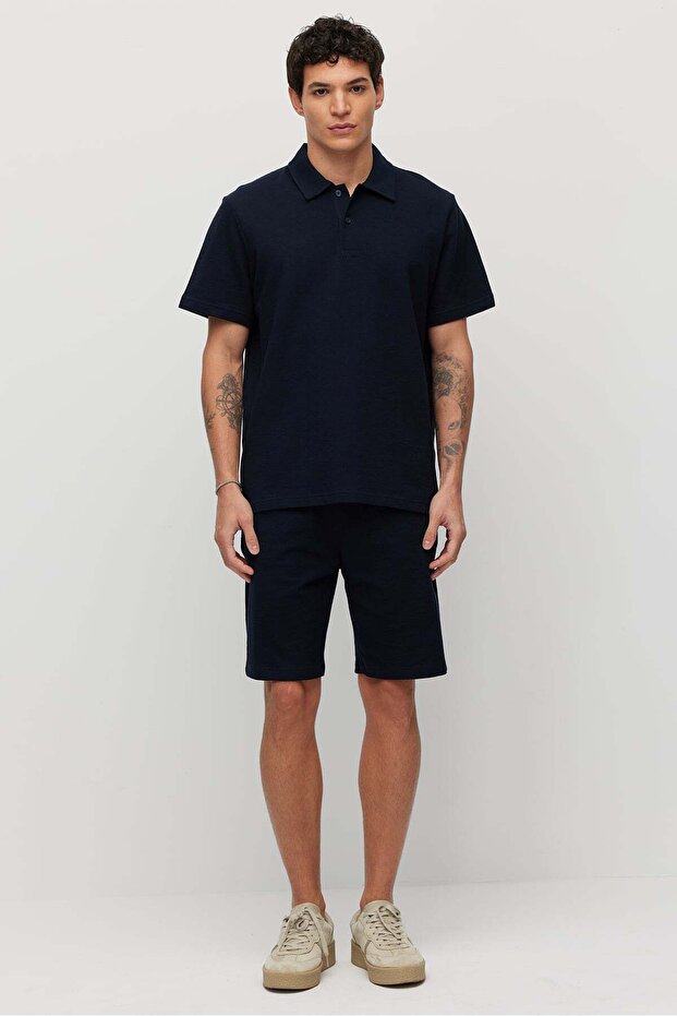 Ανδρικό μπλουζάκι Polo Neck Basic - 7