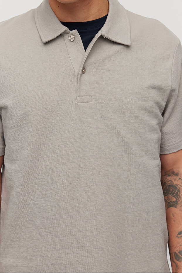 Men's Polo Neck Basic T-shirt - 7