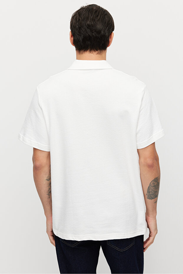 Men's Polo Neck Basic T-shirt - 4