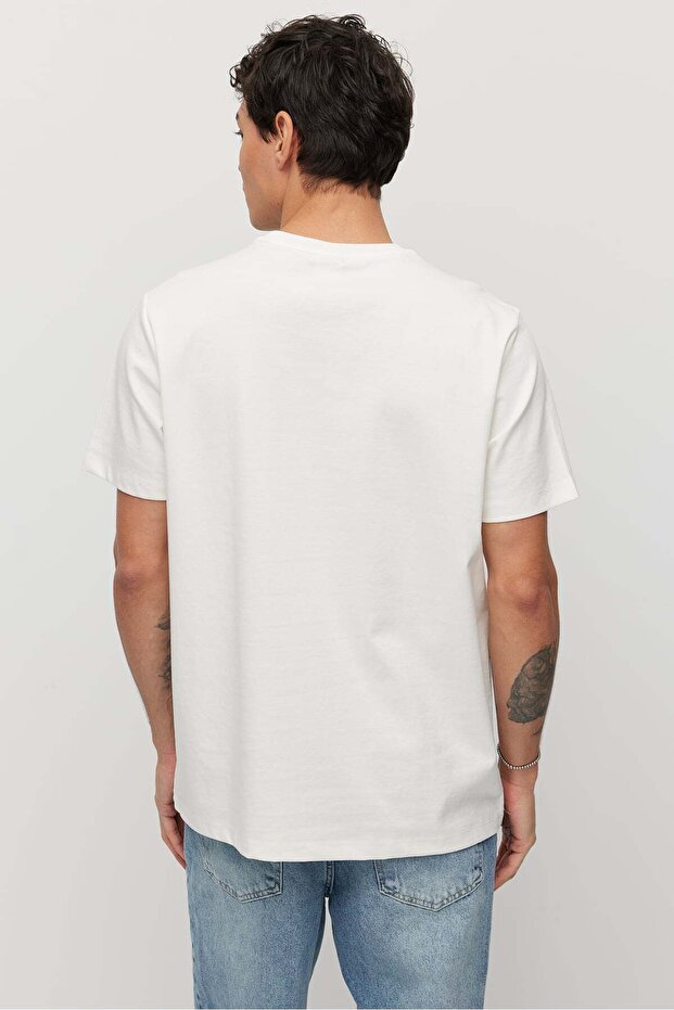 Erkek Bisiklet Yaka Basic T-shirt - 5