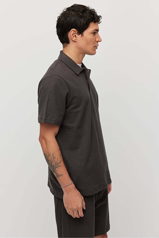 Erkek Polo Yaka Basic T-shirt - 3