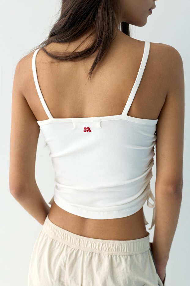 Yanları büzgülü askılı top - 5