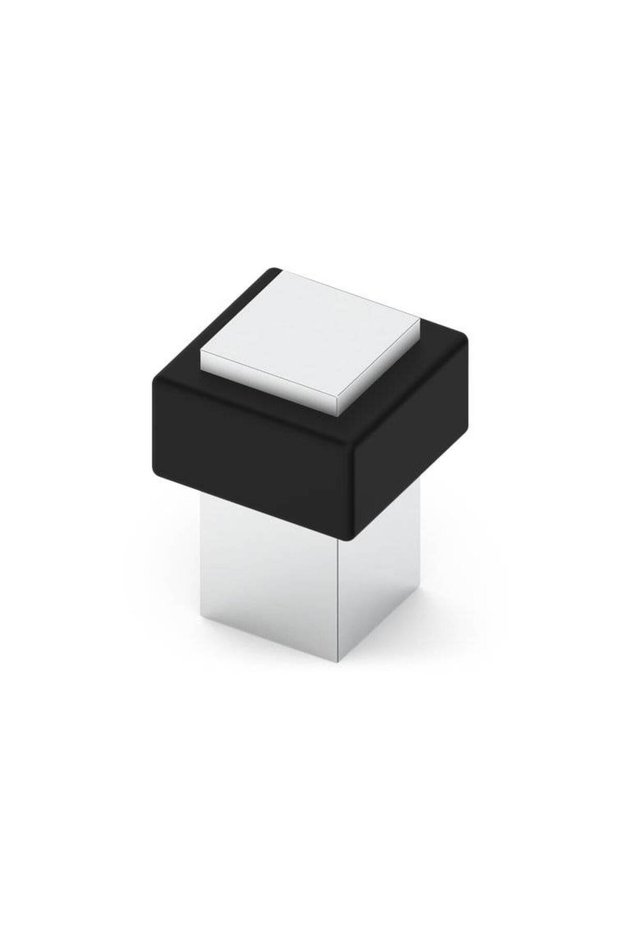 Floor Door Stop, STOP 3, Chrome with Screw