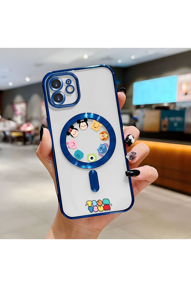 iPhone 12 Compatible Transparent Soft Silicone Magsafe Wireless Phone Case Cute Pattern