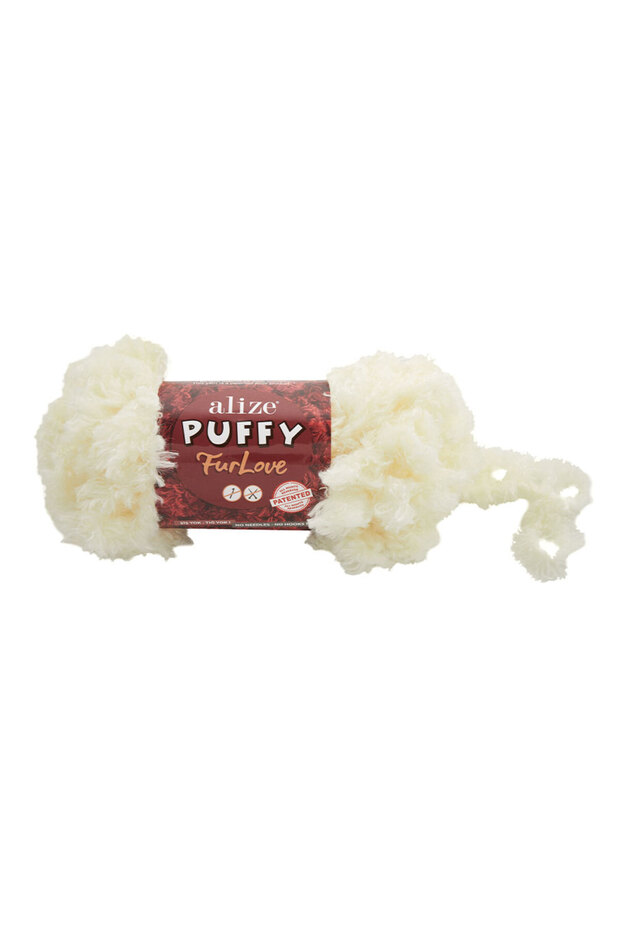 Puffy Furlove Hand Knitting Yarn 62 Cream