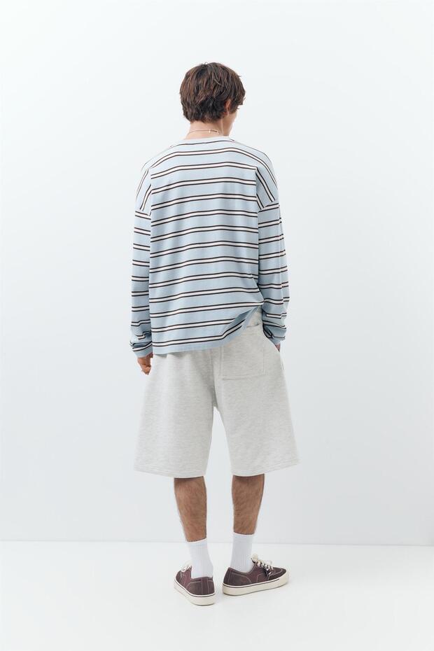 Wide leg jogger bermuda - 2