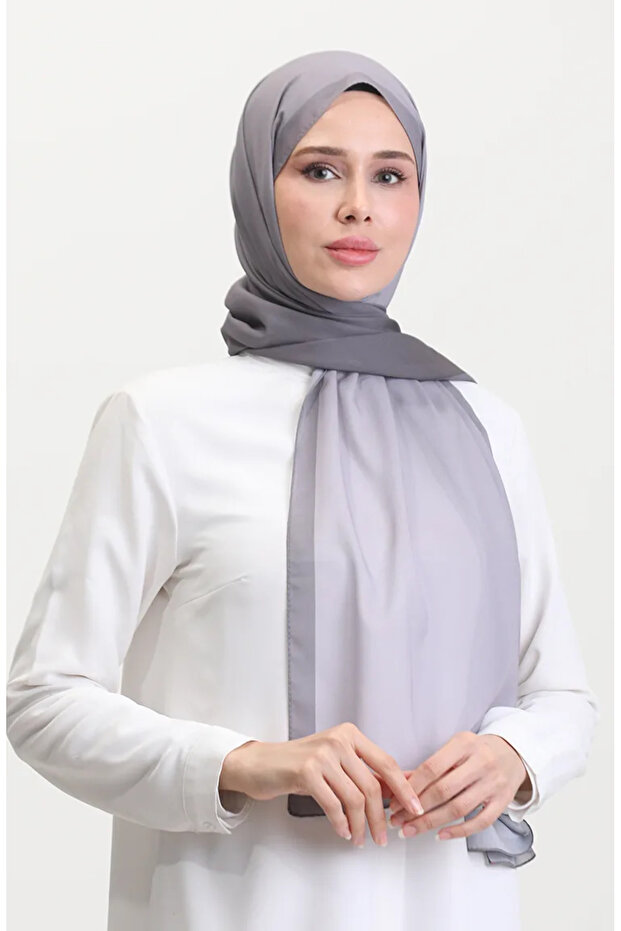 شال شيفون رقمي 70262-07 أنثراسايت