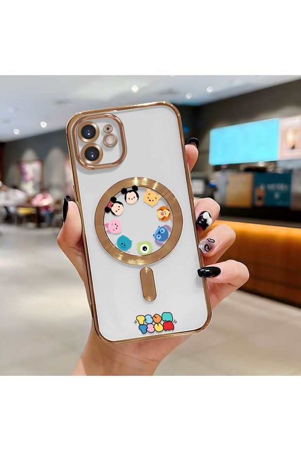 iPhone 12 Compatible Transparent Soft Silicone Magsafe Wireless Phone Case Cute Pattern
