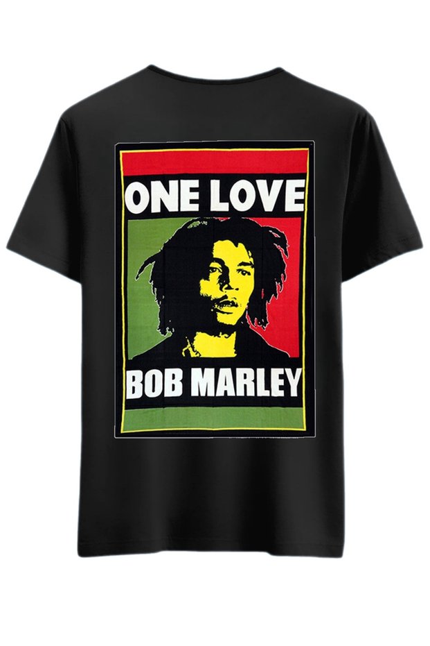 One Love Reggae Rasta Poster Printed T-Shirt / Singlet (Optional)