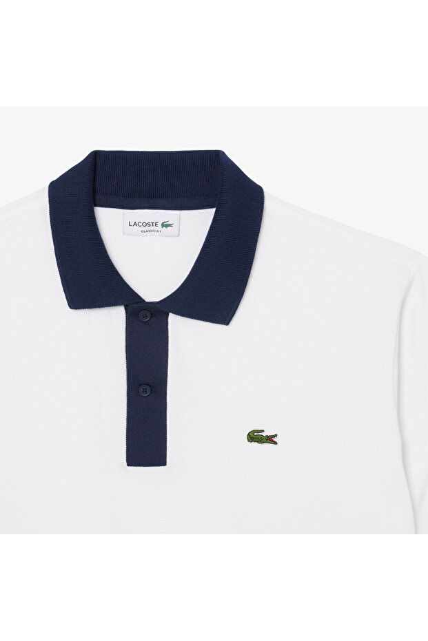 L.12.12 Erkek Classic Fit Beyaz Polo - 6