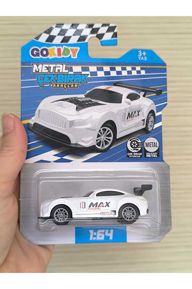 Gokidy Metal Pull-Back Toy Car – Die Cast Metal Body Sports Car for Ages 3+