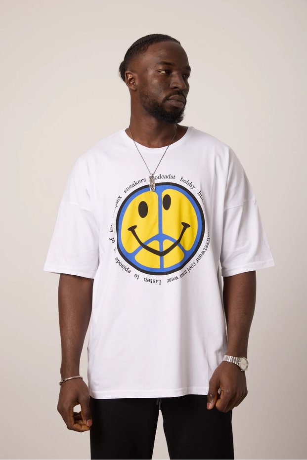 Men's White Smile T-Shirt