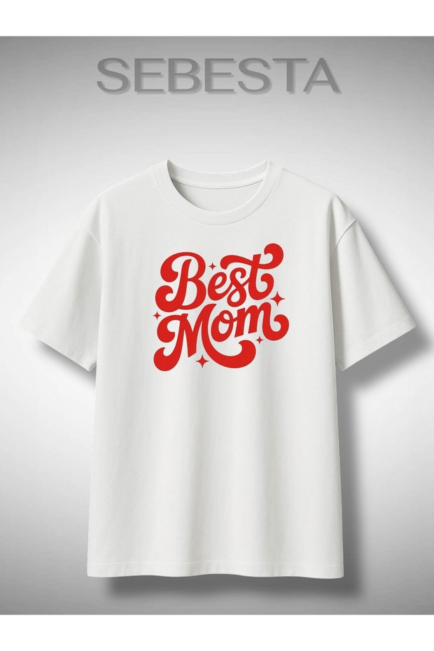 Best Mom Printed Premium Oversized T-Shirt