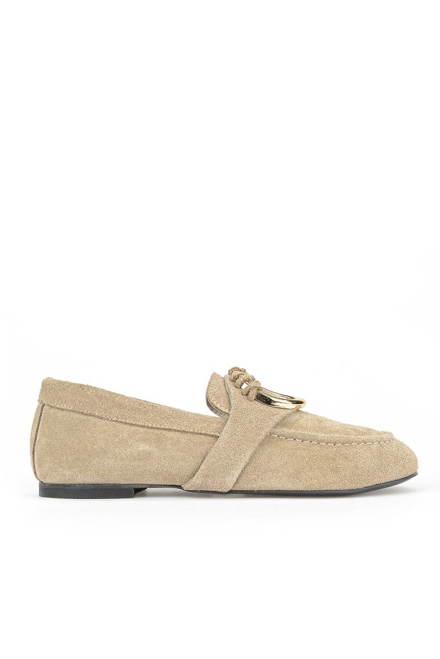 , Women's Genuine Leather Casual Shoes 1611022Z2815 Beige