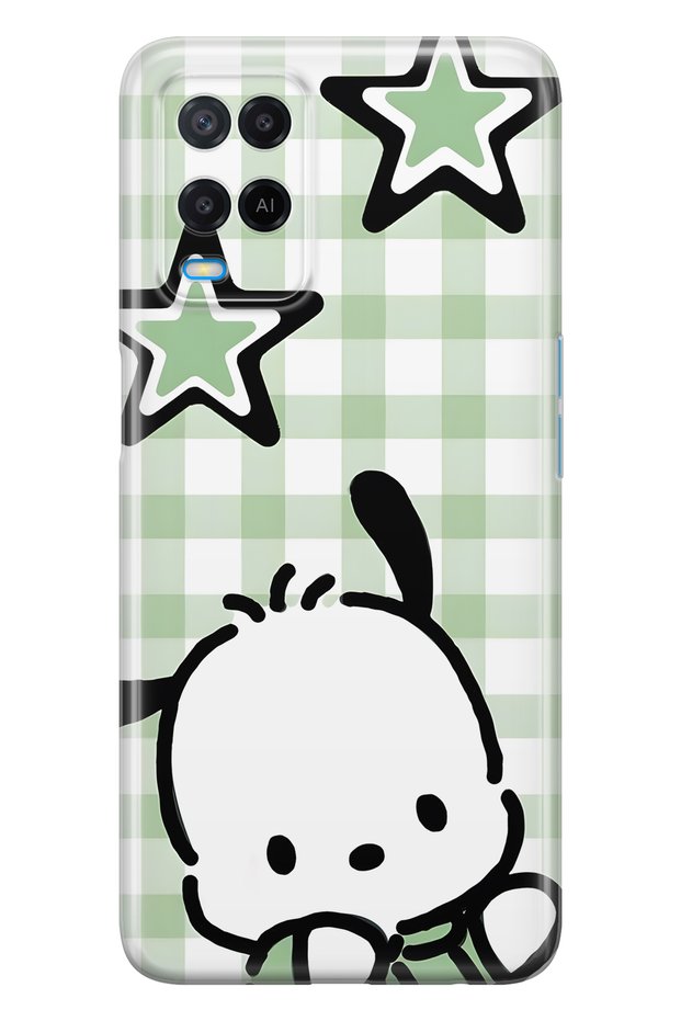 Oppo A54 Compatible Cute Dog Pattern Transparent Phone Case