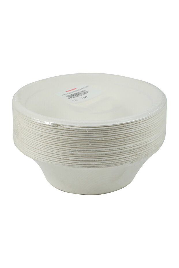 Eco-Friendly Compostable Sugarcane Bowls (350ml, 25 Pack)