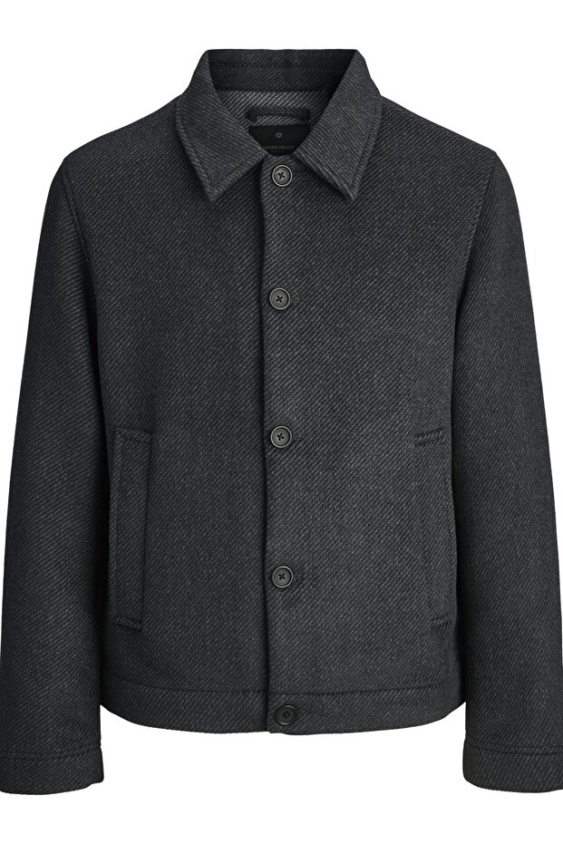 Men's Dark Gray Melange Jacket Model Code: 12286251
