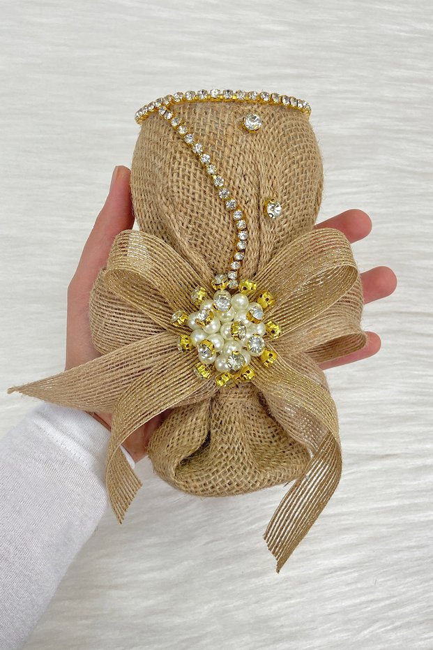 Jute Brooch Pin Holder for Wedding Jewelry, Henna Night Bride Groom Promise Engagement Circumcision Pin Holder
