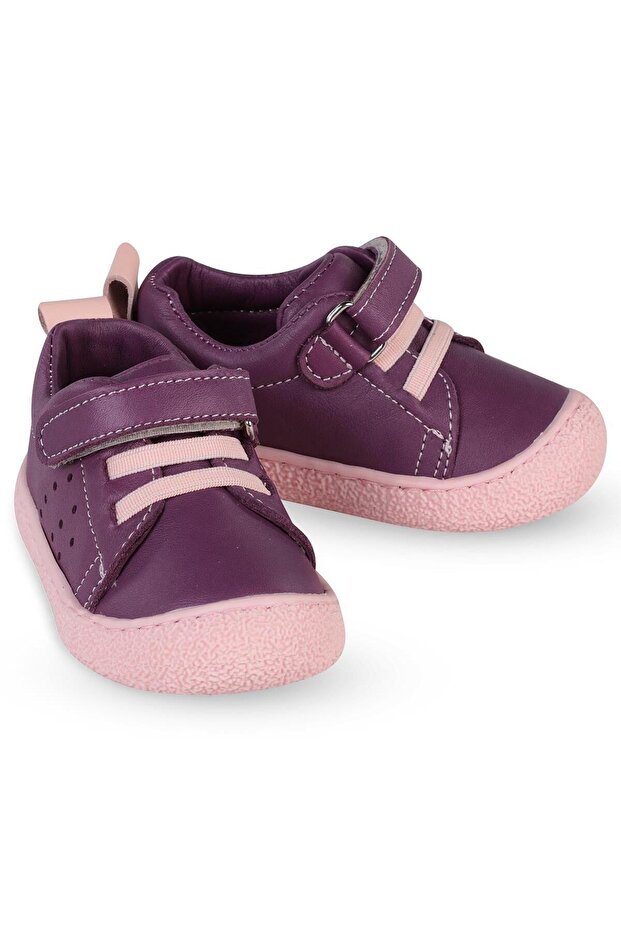 Velcro Leather 19- İlkadım Shoes - Lilac