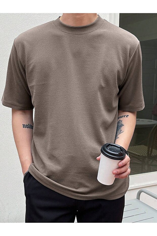 Ανδρικό μπλουζάκι Basic Crew Neck - 4