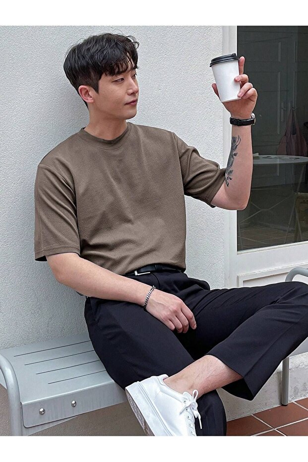 Ανδρικό μπλουζάκι Basic Crew Neck - 3