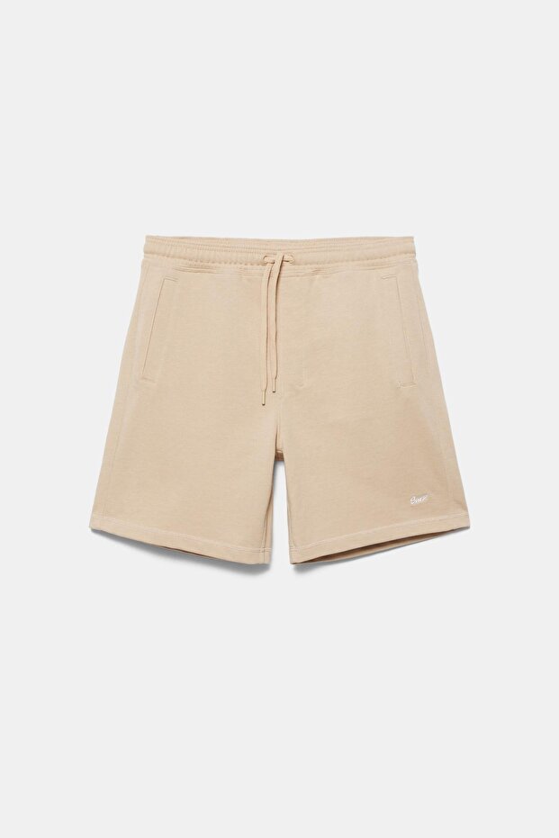 Logolu jogger bermuda şort - 7