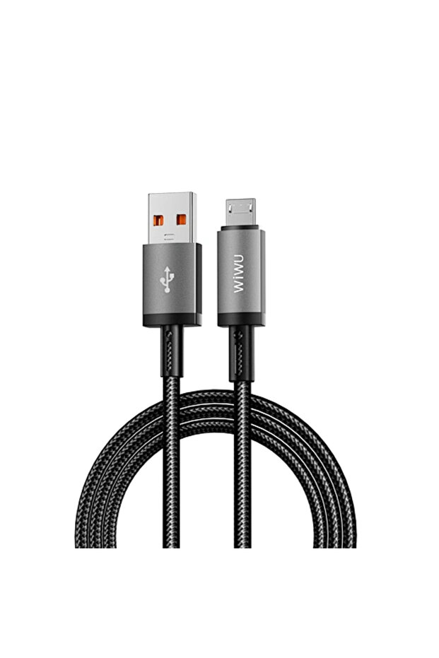 Wi-C053 Titanlink 2.4A USB-A to Micro Charging Cable - Tarnish