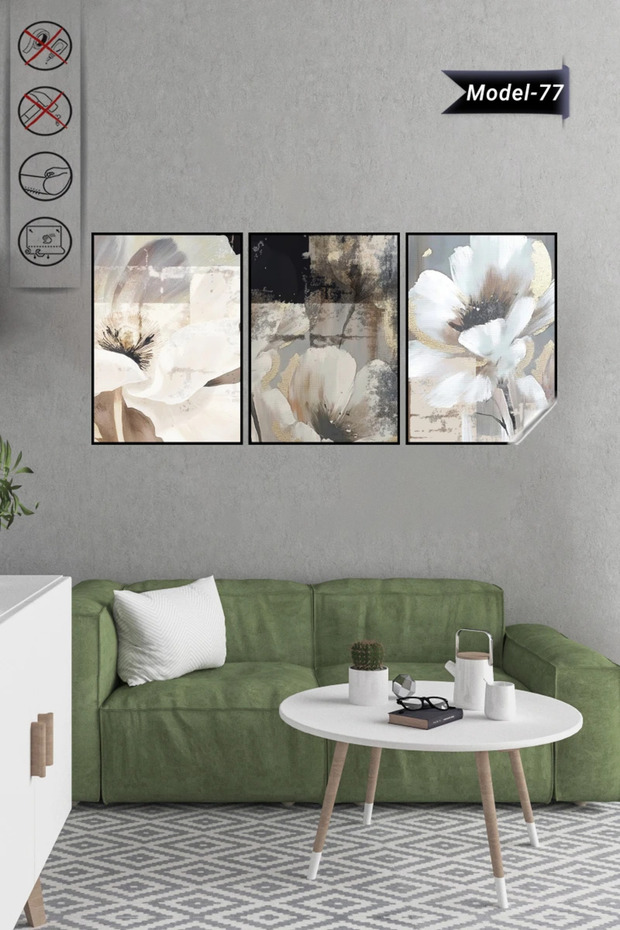 Static Cling Tablecloth - Poster Flower (Model- 77)